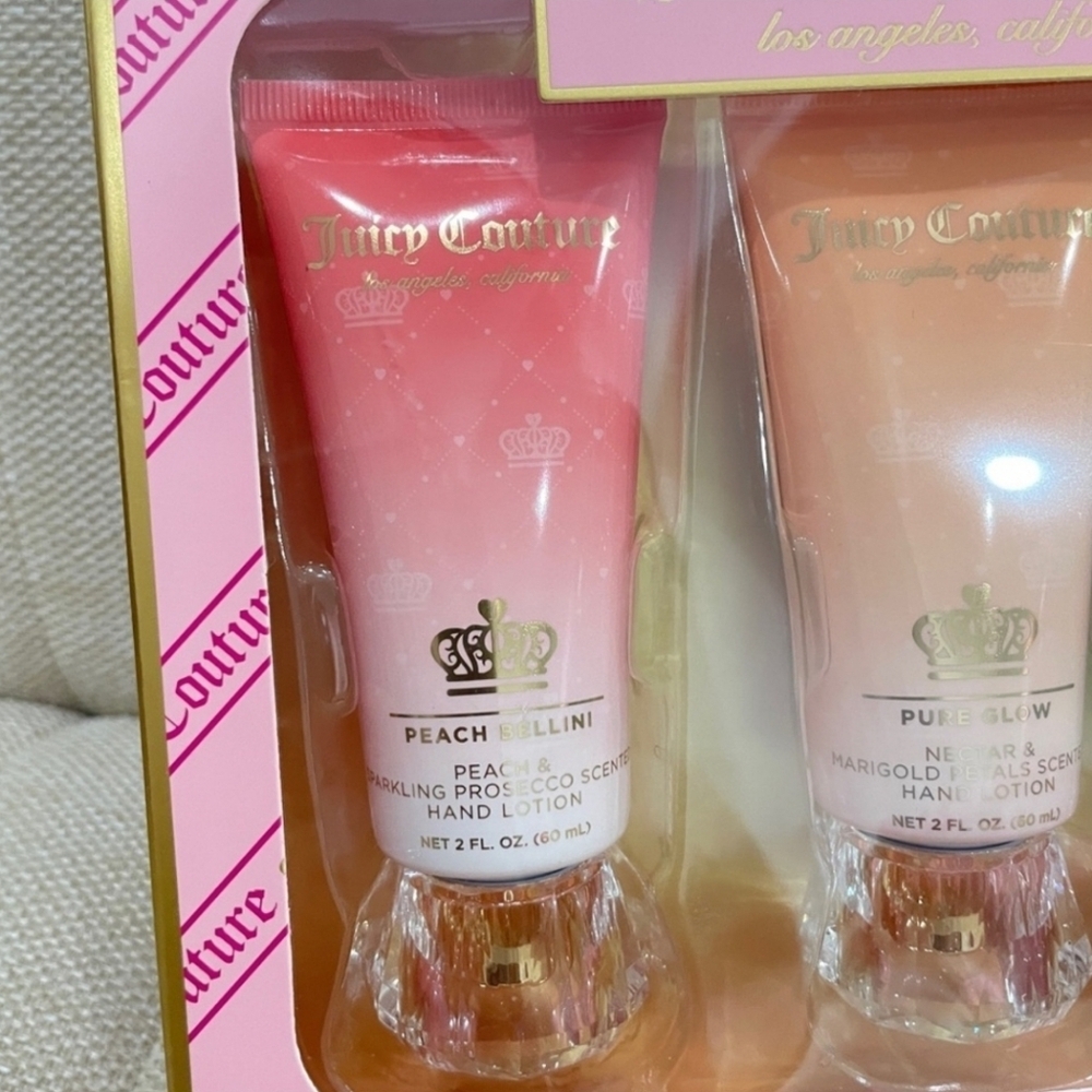 💙▪️Juicy Couture▪️ Hand Lotion Set - Pink, Cream, Green 3 Pieces! - Picture 2 of 3